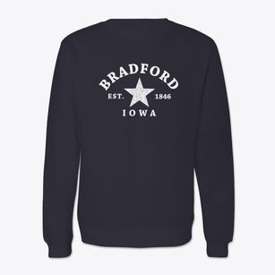 Bradford Iowa Star Crewneck Sweatshirt