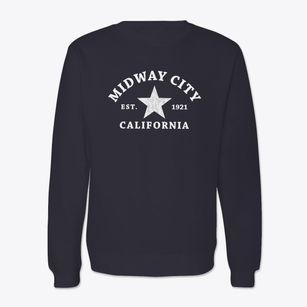 Midway City California Star Crewneck Sweatshirt