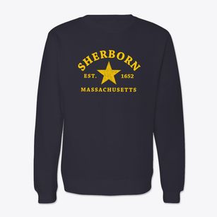 Sherborn Massachusetts Star Crewneck Sweatshirt