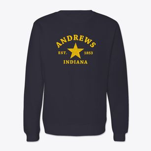 Andrews Indiana Star Crewneck Sweatshirt