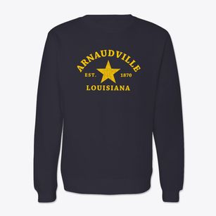 Arnaudville Louisiana Star Crewneck Sweatshirt