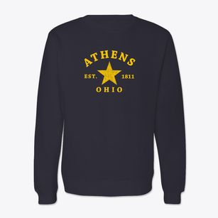 Athens Ohio Star Crewneck Sweatshirt