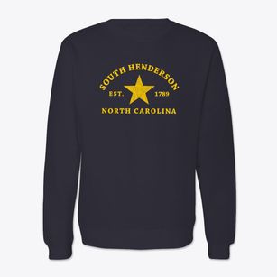 South Henderson North Carolina Star Crewneck Sweatshirt