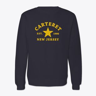 Carteret New Jersey Star Crewneck Sweatshirt