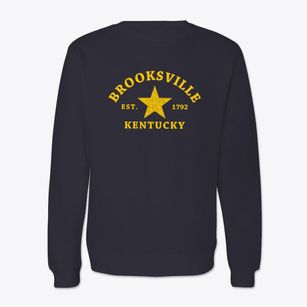 Brooksville Kentucky Star Crewneck Sweatshirt