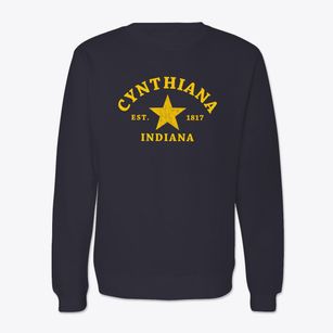 Cynthiana Indiana Star Crewneck Sweatshirt