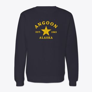 Angoon Alaska Star Crewneck Sweatshirt