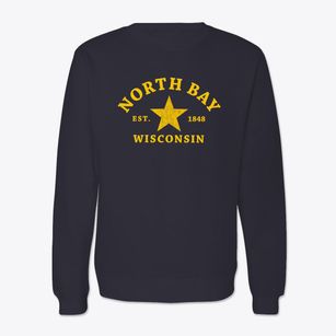 North Bay Wisconsin Star Crewneck Sweatshirt
