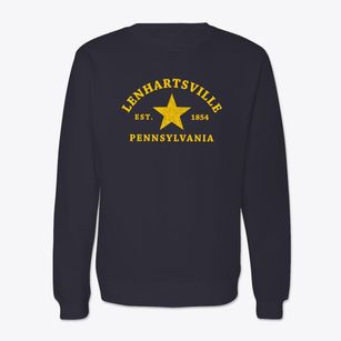 Lenhartsville Pennsylvania Star Crewneck Sweatshirt