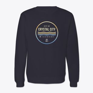 Crystal City Missouri Color Fade Crewneck Sweatshirt