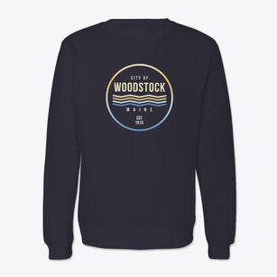 Woodstock Maine Color Fade Crewneck Sweatshirt