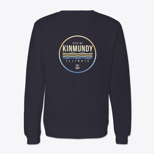 Kinmundy Illinois Color Fade Crewneck Sweatshirt