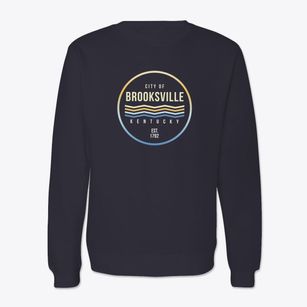 Brooksville Kentucky Color Fade Crewneck Sweatshirt