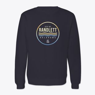 Randlett Oklahoma Color Fade Crewneck Sweatshirt