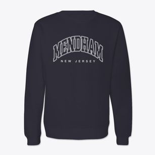 Mendham New Jersey Inline Crewneck Sweatshirt