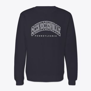 Schnecksville Pennsylvania Inline Crewneck Sweatshirt