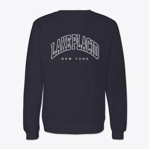 Lake Placid New York Inline Crewneck Sweatshirt
