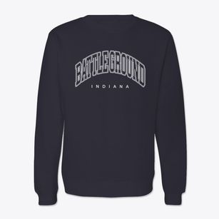 Battle Ground Indiana Inline Crewneck Sweatshirt