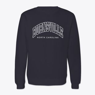 Burnsville North Carolina Inline Crewneck Sweatshirt