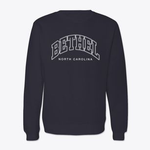 Bethel North Carolina Inline Crewneck Sweatshirt