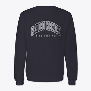 Rehoboth Beach Delaware Inline Crewneck Sweatshirt