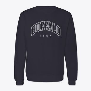 Buffalo Iowa Inline Crewneck Sweatshirt