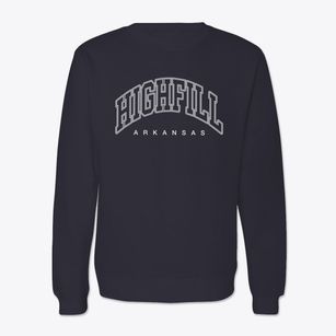 Highfill Arkansas Inline Crewneck Sweatshirt
