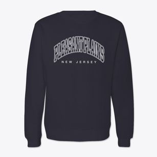 Pleasant Plains New Jersey Inline Crewneck Sweatshirt