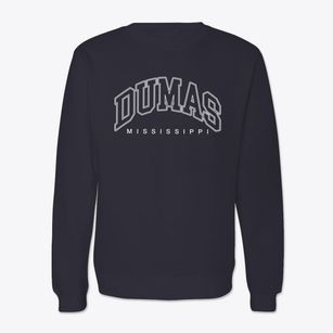 Dumas Mississippi Inline Crewneck Sweatshirt