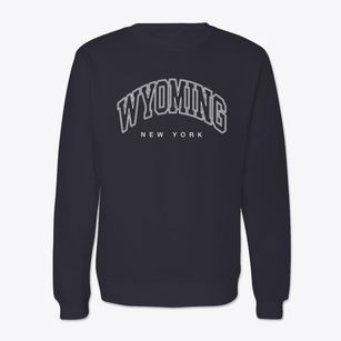 Wyoming New York Inline Crewneck Sweatshirt
