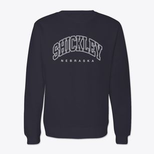 Shickley Nebraska Inline Crewneck Sweatshirt