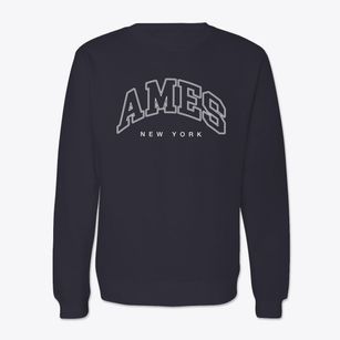 Ames New York Inline Crewneck Sweatshirt