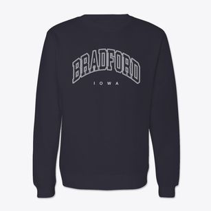 Bradford Iowa Inline Crewneck Sweatshirt