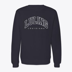Luling Louisiana Inline Crewneck Sweatshirt