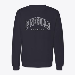 Pine Hills Florida Inline Crewneck Sweatshirt
