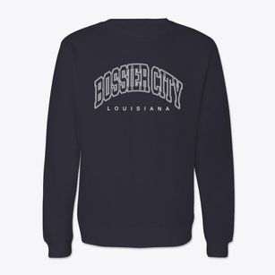 Bossier City Louisiana Inline Crewneck Sweatshirt