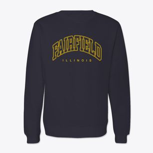 Fairfield Illinois Inline Crewneck Sweatshirt