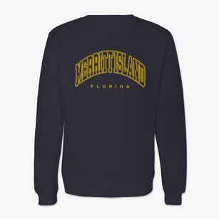 Merritt Island Florida Inline Crewneck Sweatshirt