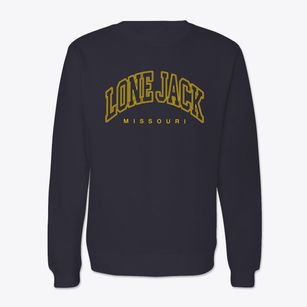 Lone Jack Missouri Inline Crewneck Sweatshirt