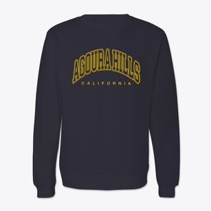 Agoura Hills California Inline Crewneck Sweatshirt