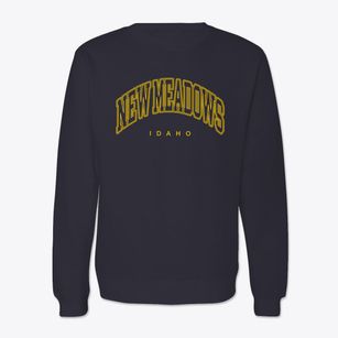 New Meadows Idaho Inline Crewneck Sweatshirt