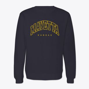 Mayetta Kansas Inline Crewneck Sweatshirt