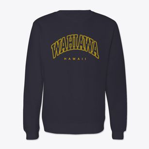 Wahiawa Hawaii Inline Crewneck Sweatshirt