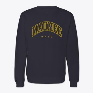 Maumee Ohio Inline Crewneck Sweatshirt