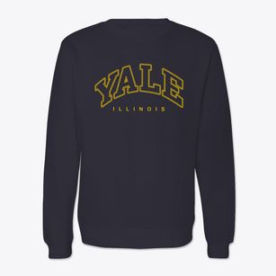 Yale Illinois Inline Crewneck Sweatshirt