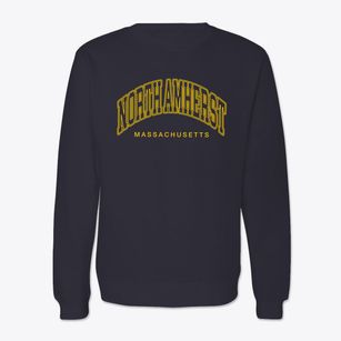 North Amherst Massachusetts Inline Crewneck Sweatshirt