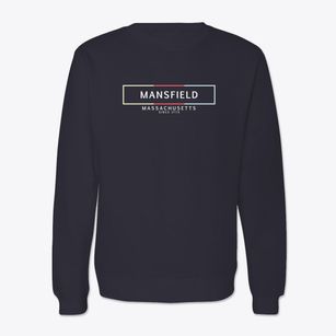 Mansfield Massachusetts Artbox Crewneck Sweatshirt