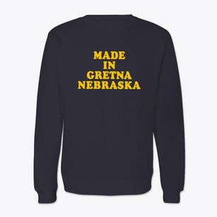 Gretna Nebraska Classic 70s Crewneck Sweatshirt