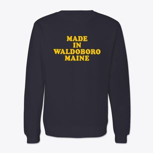 Waldoboro Maine Classic 70s Crewneck Sweatshirt