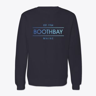 Boothbay Maine Horizon Crewneck Sweatshirt